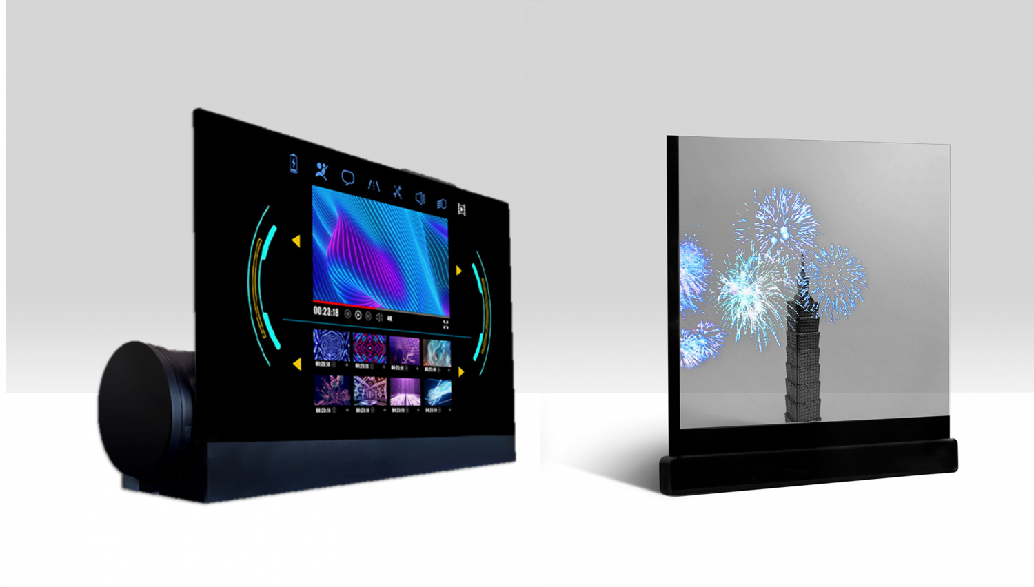 可卷式、折迭性、高透明